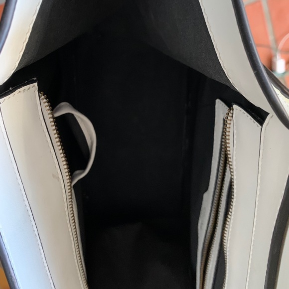 Celine white with black handles made with leather. - Picture 5 of 7